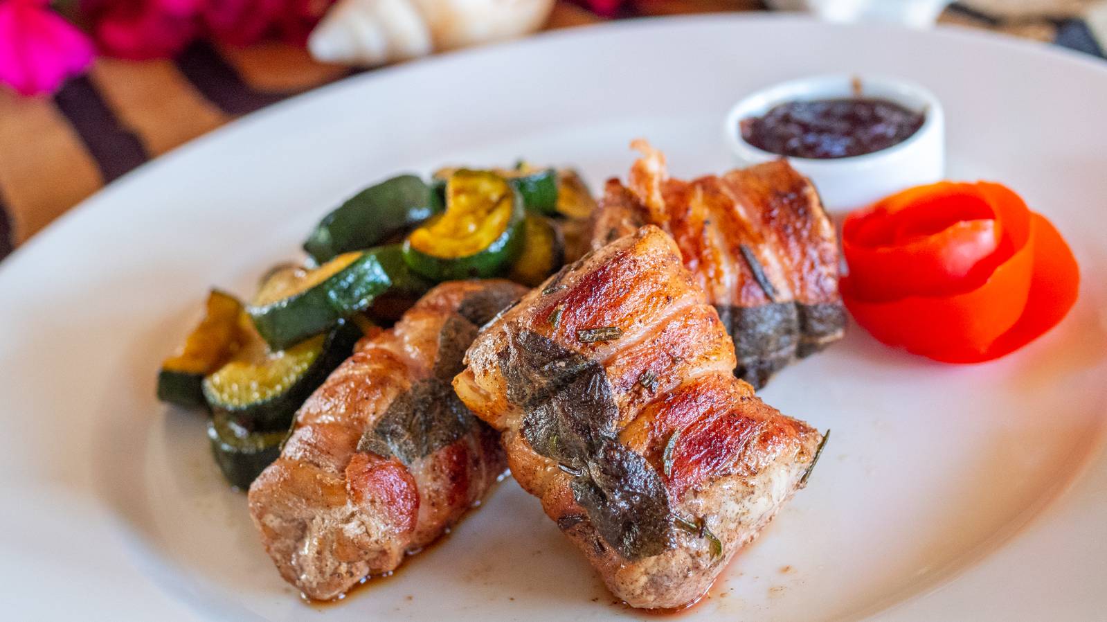 Roast Pork Tenderloin with Sage, Bacon and Onion Jam